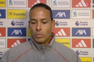 范戴克：红牌后很快丢球令局面变艰难 最终裁决出来后再谈曼城案
